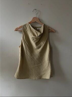 Nude Lucy Olive Cowl Neck Sleeveless Camisole